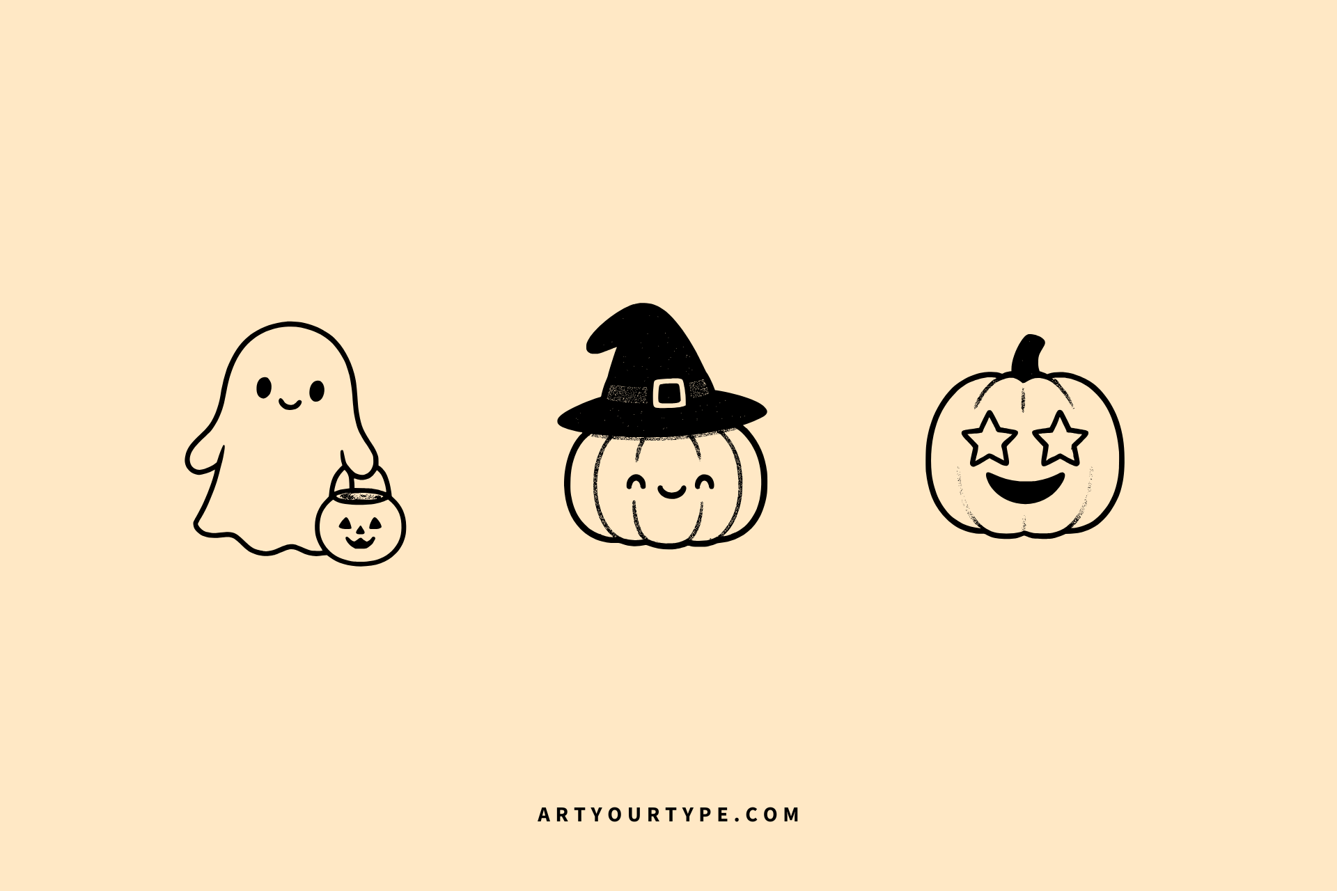 cute halloween drawings easy