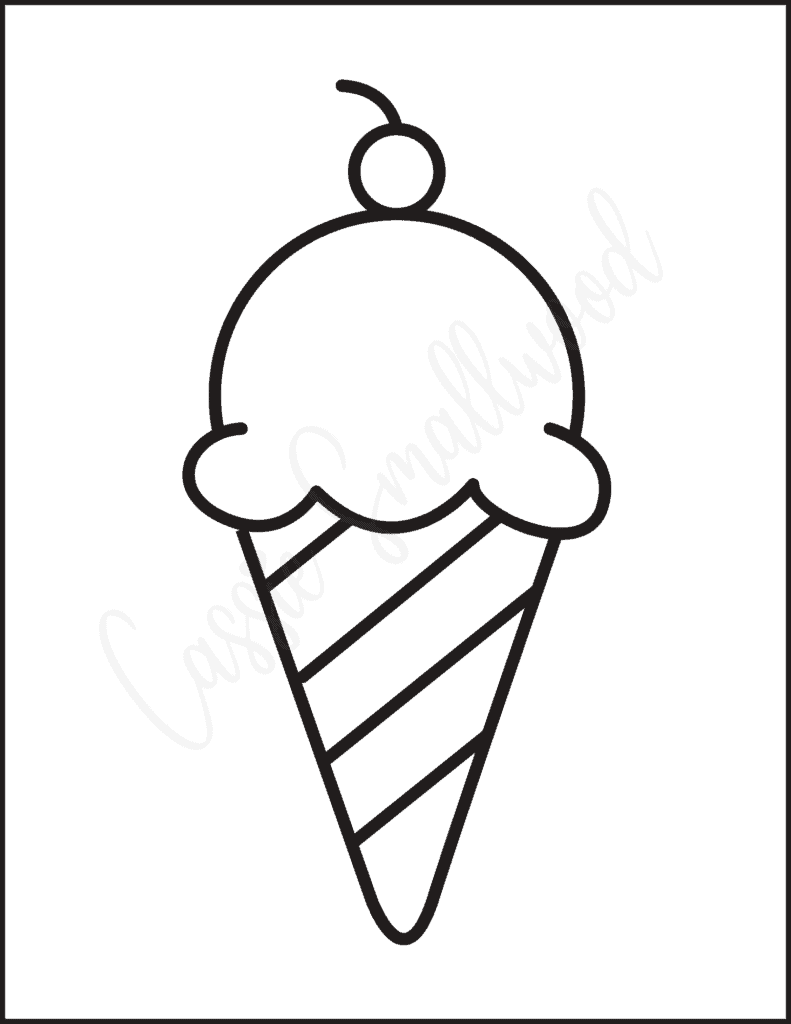 ice cream printable template
