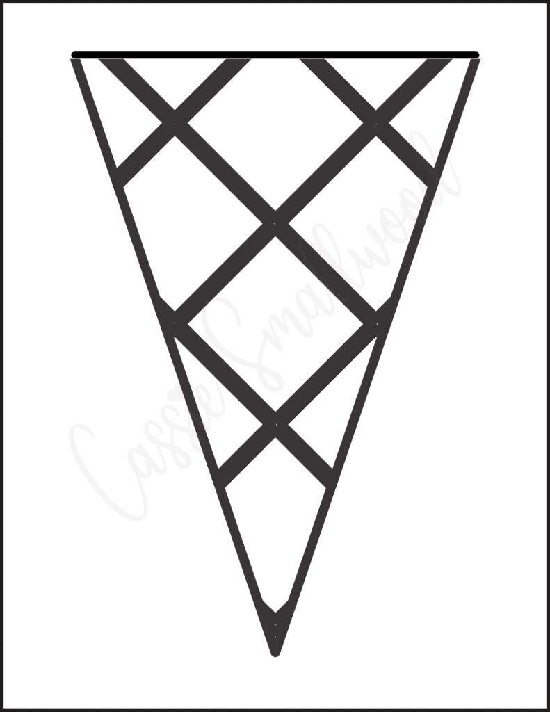 printable ice cream cone template