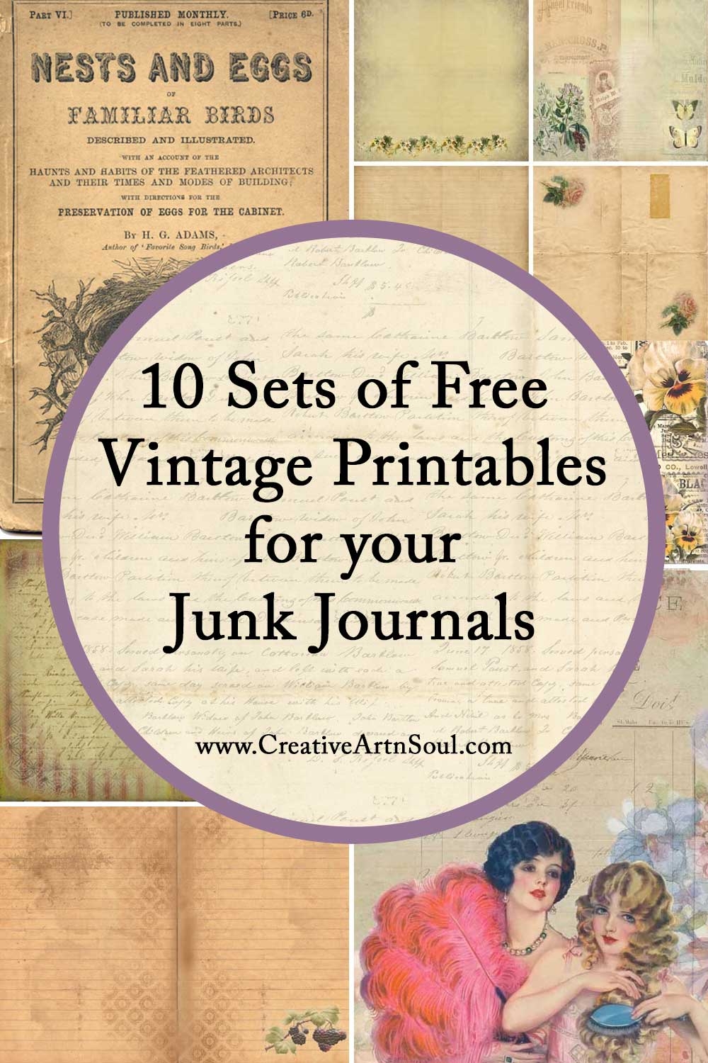 free printable junk journal pages pdf