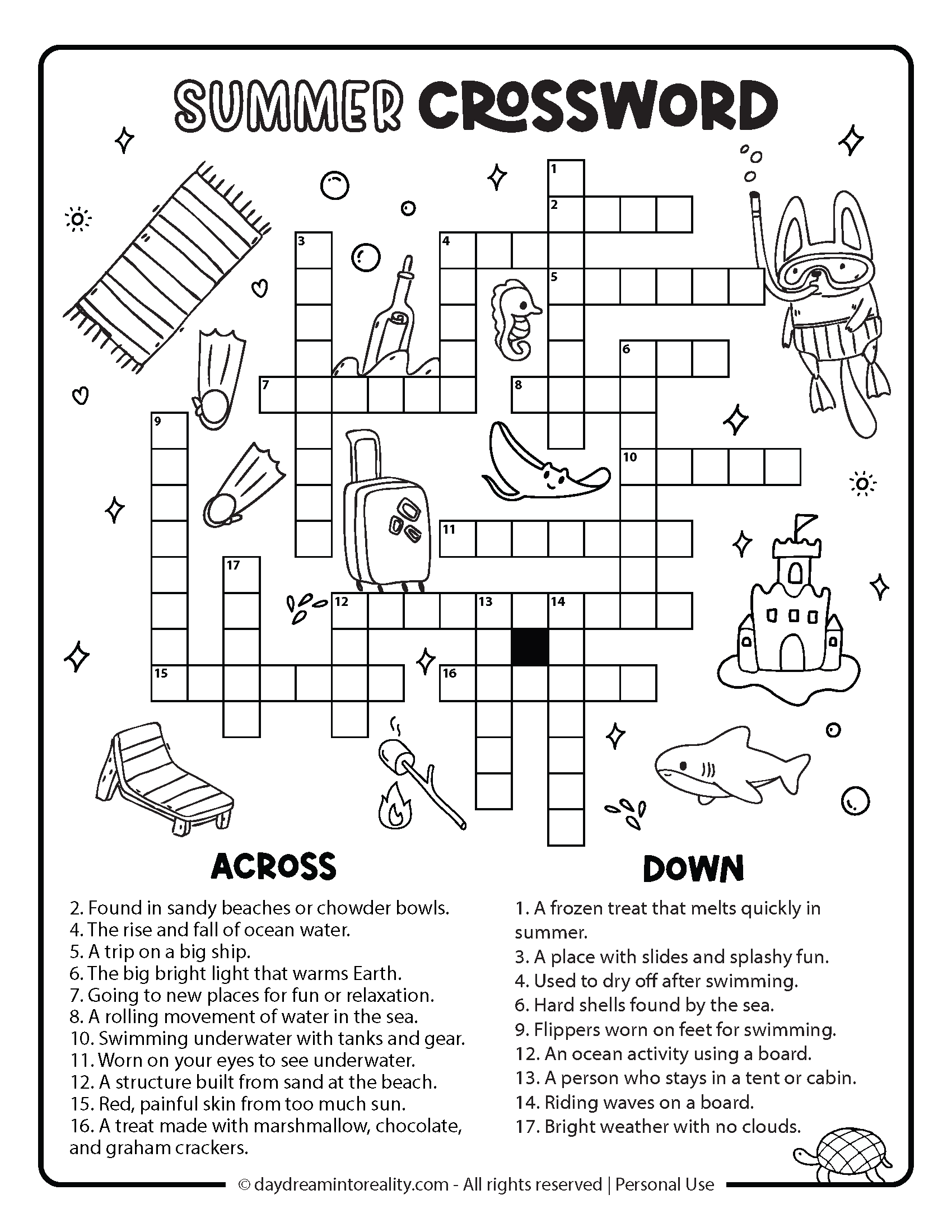printable crossword puzzles pdf for adults