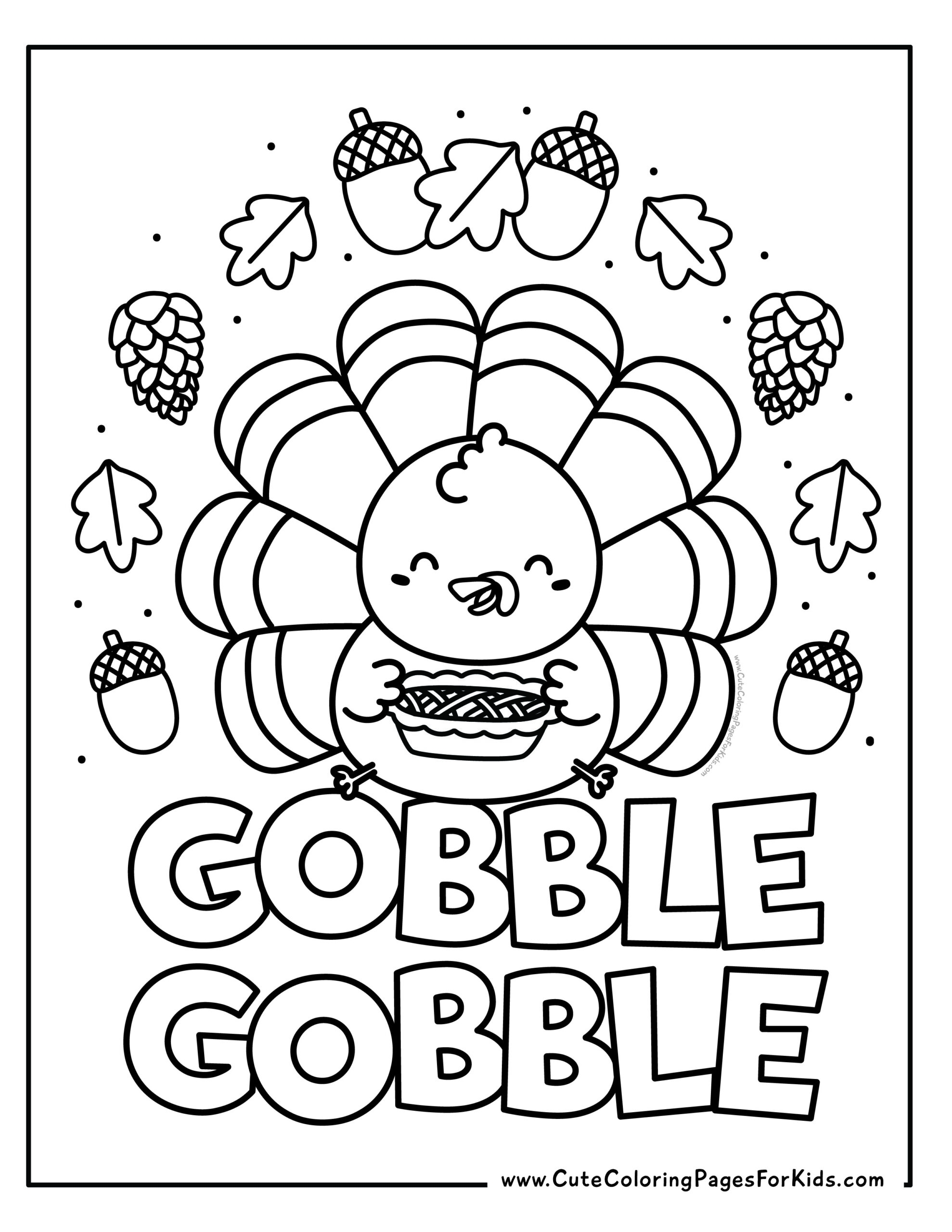 coloring pages for thanks giving