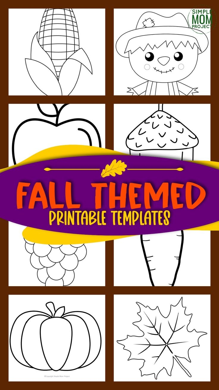 100 Fall Printable Crafts For Kids Autumn Coloring Pages Templates Simple Mom Project Store