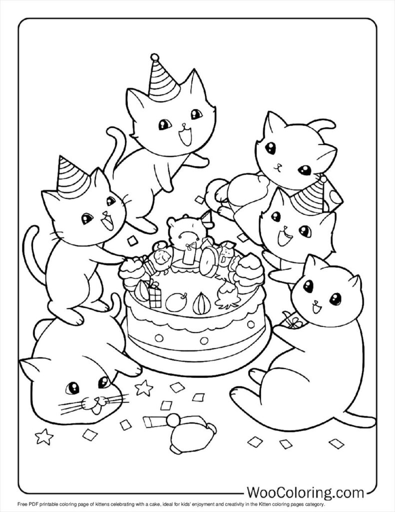 free coloring pages kittens