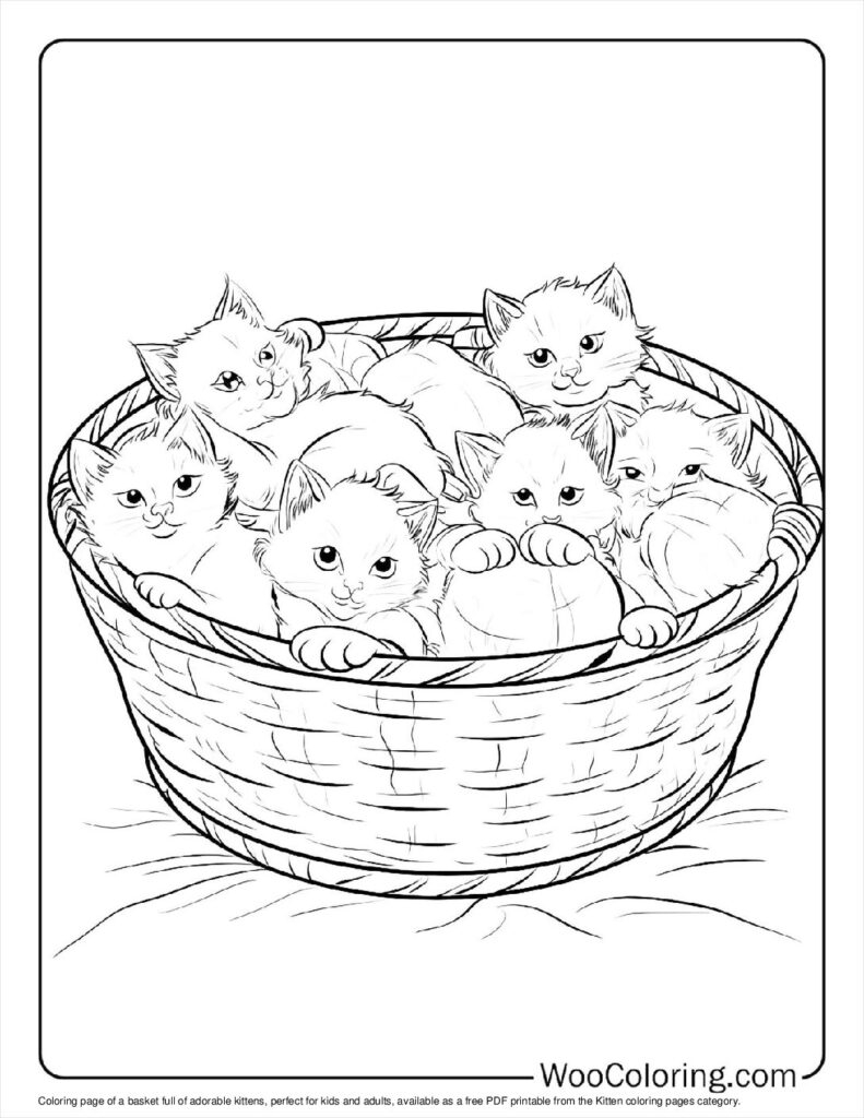 free kitten coloring pages