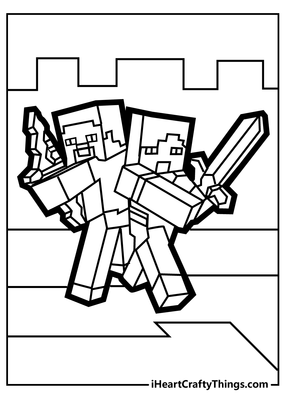 minecraft coloring pages free