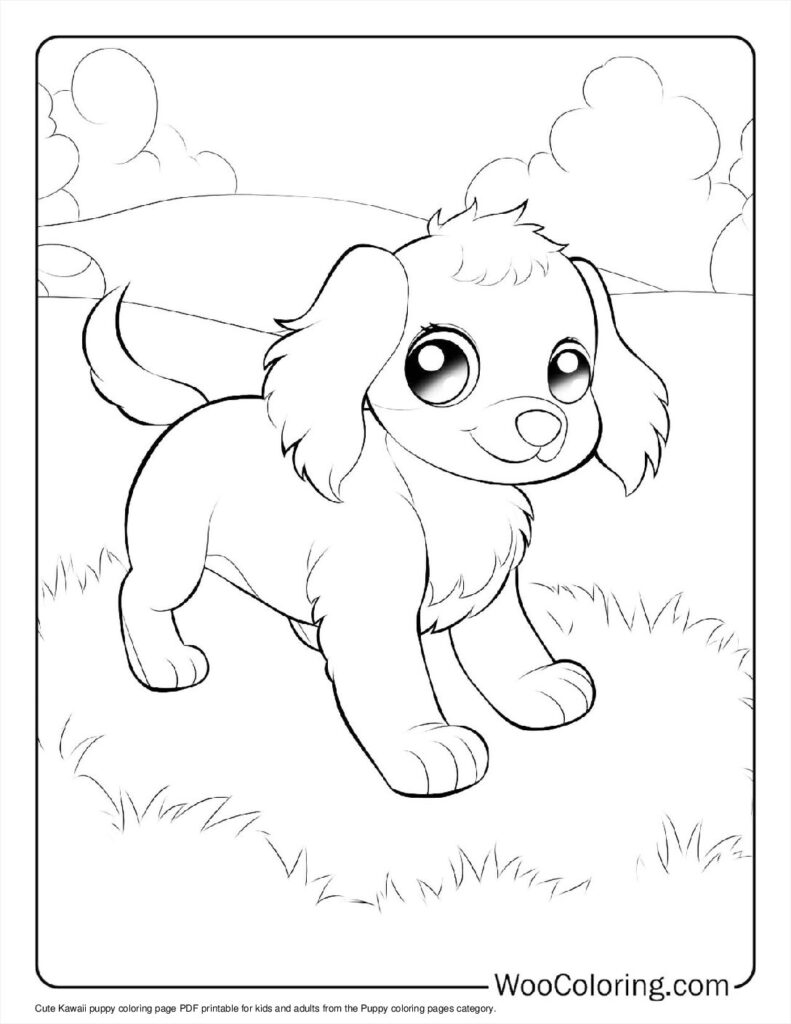 cute puppy pictures to color