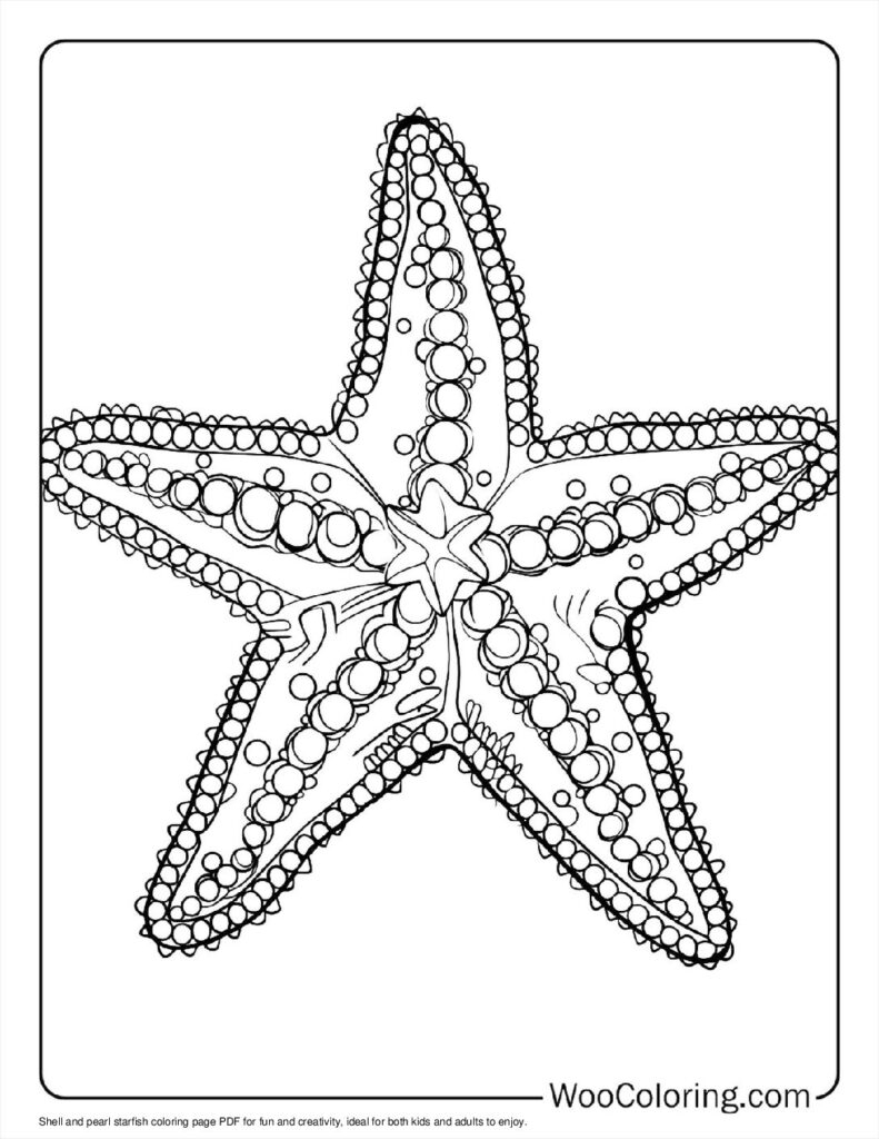 100 Starfish Coloring Pages Free PDF To Print Woo Coloring