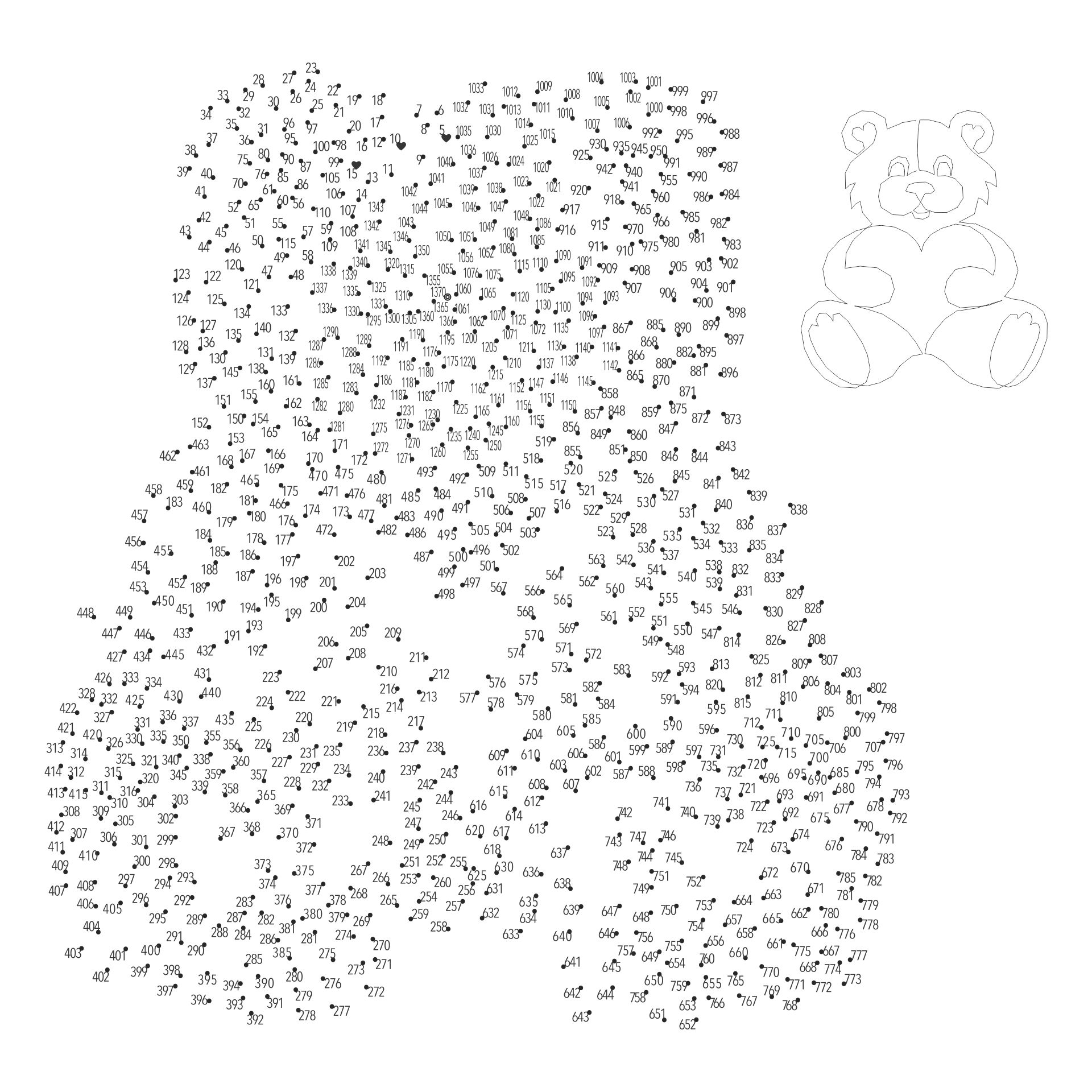 extreme dot to dot printables