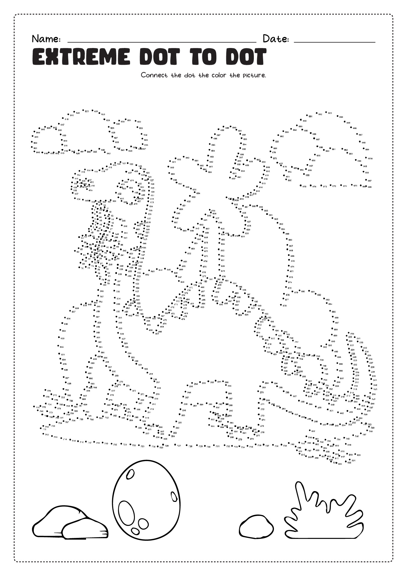 extreme dot to dot printables pdf