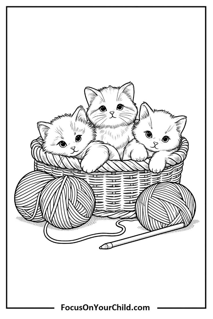 printable cat pictures to color