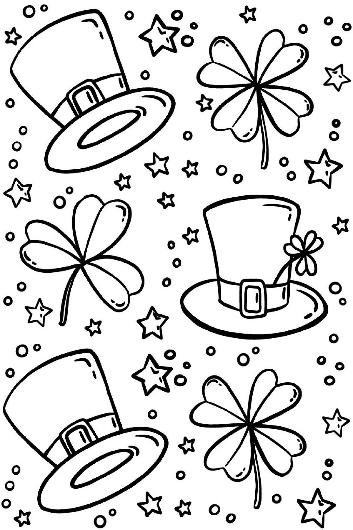 st patricks day coloring sheet