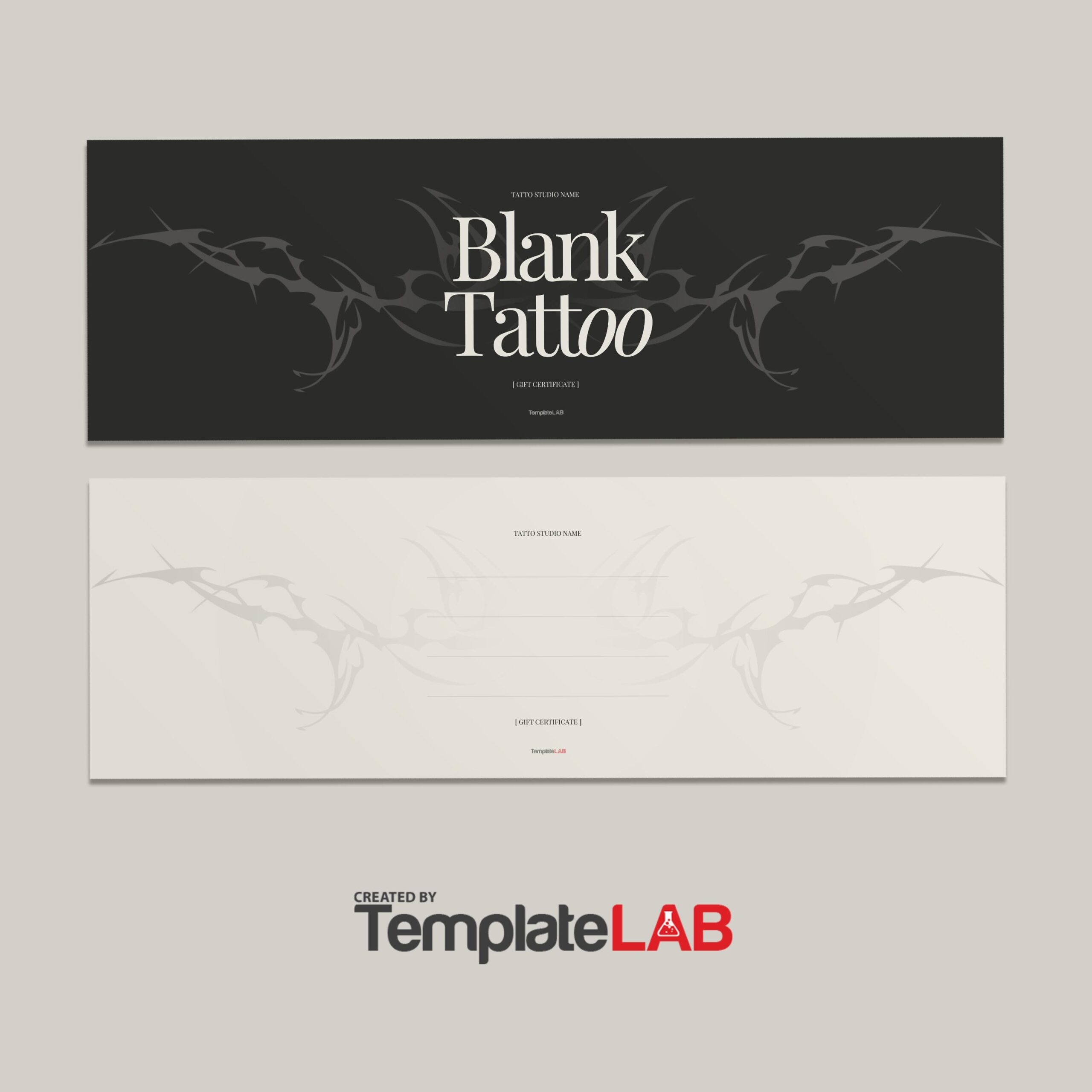 18 Free Tattoo Gift Certificates Templates Vouchers 