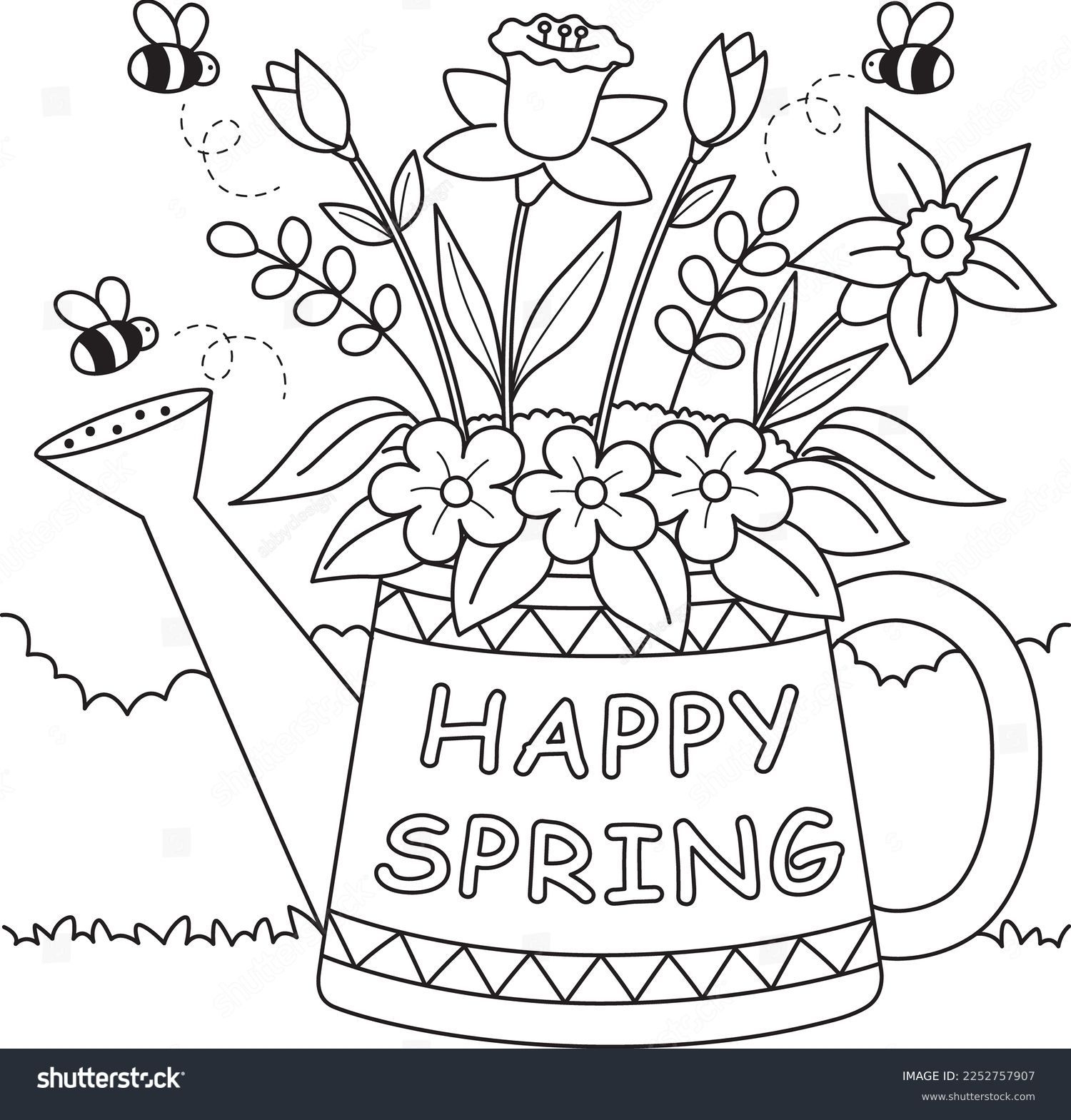 180 Thousand Coloring Page Spring Royalty Free Images Stock Photos Pictures Shutterstock