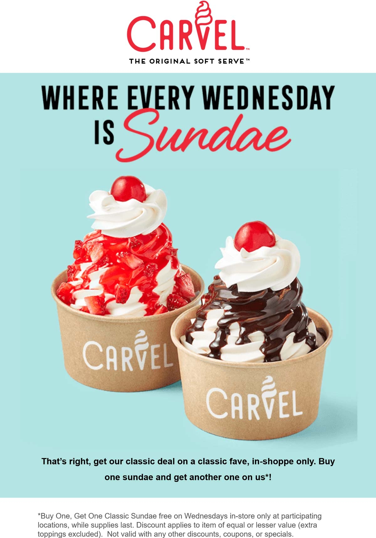  2 3 Off Ice Cream Cake More At Carvel Carvel January 2026 Coupons Promo Codes Deals 