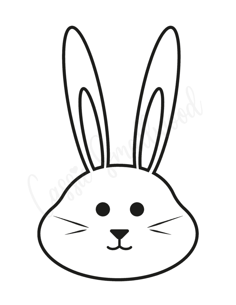printable bunny rabbit template