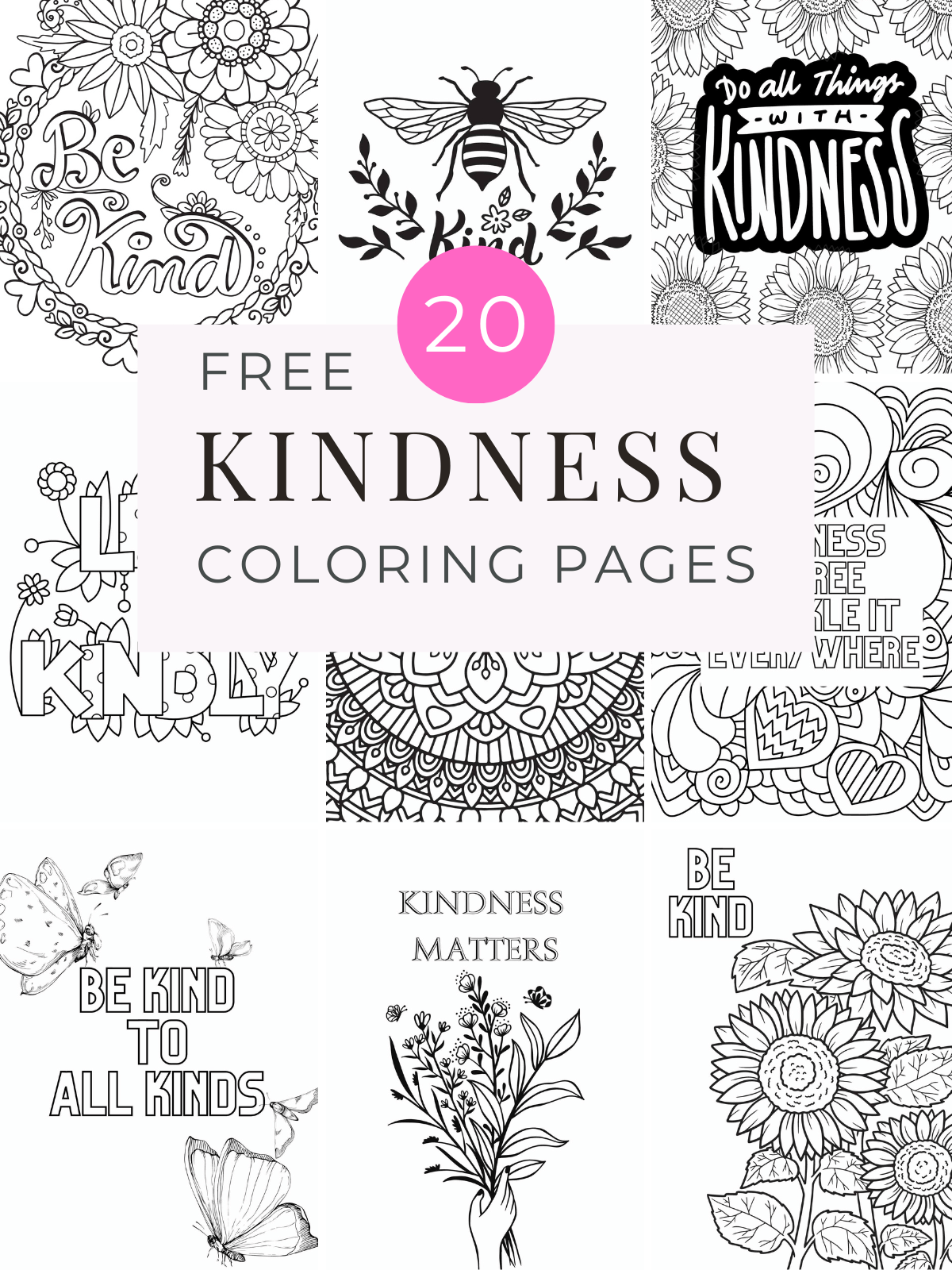 free kindness printables