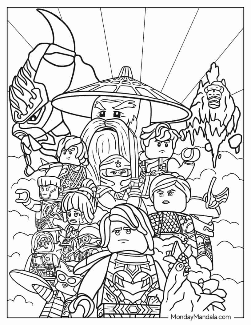 ninjago printable coloring pages