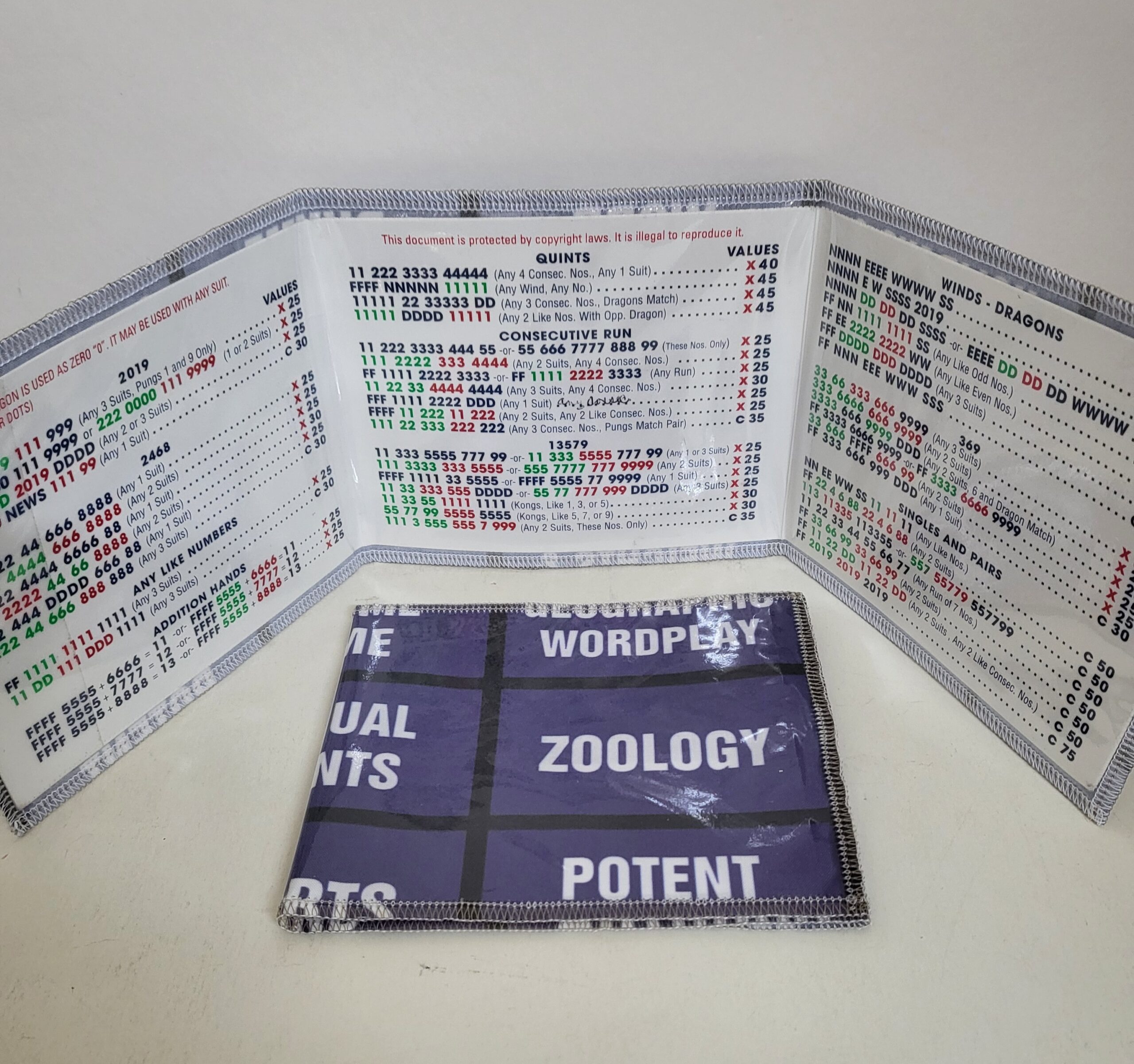 2024 Mahjong Card Printable Etsy