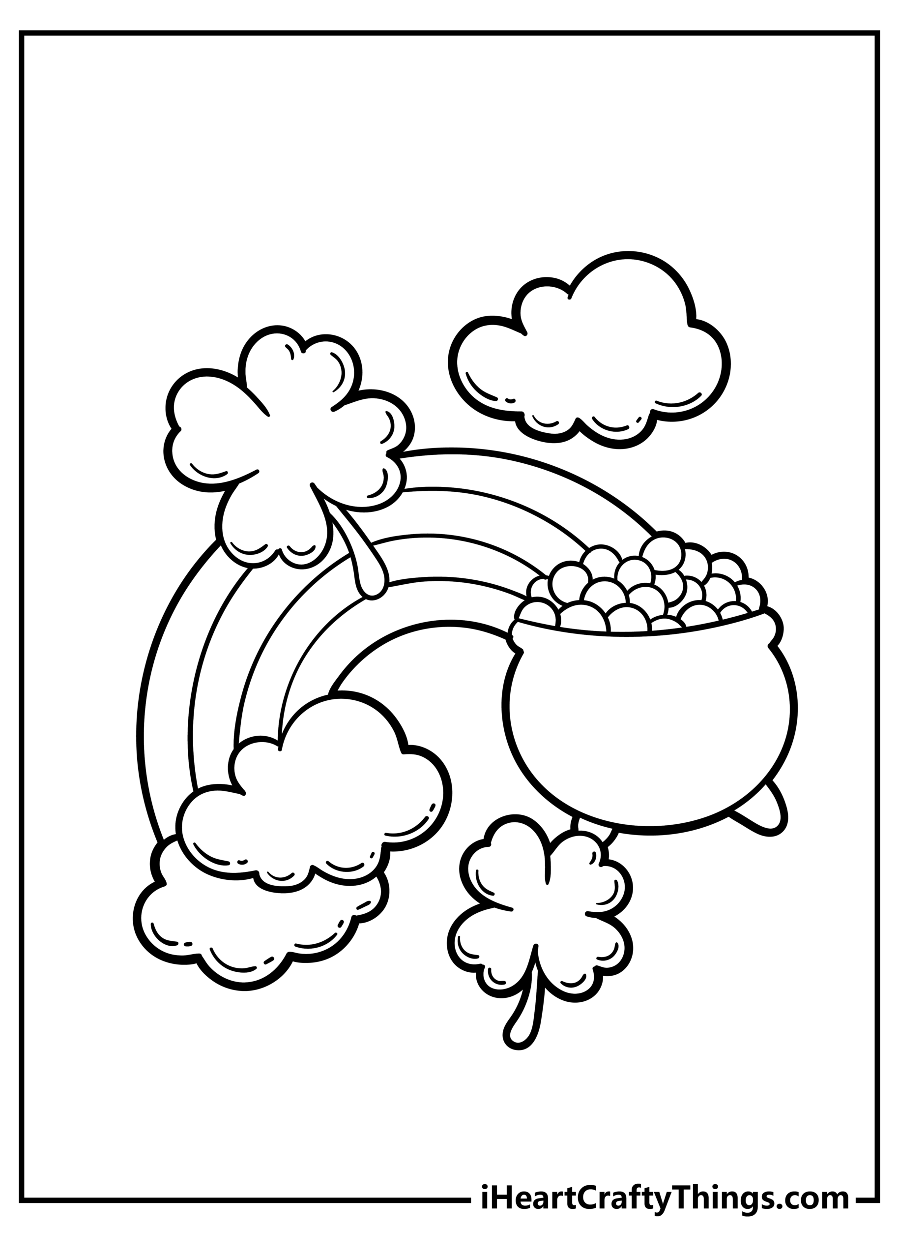 st patricks day coloring page