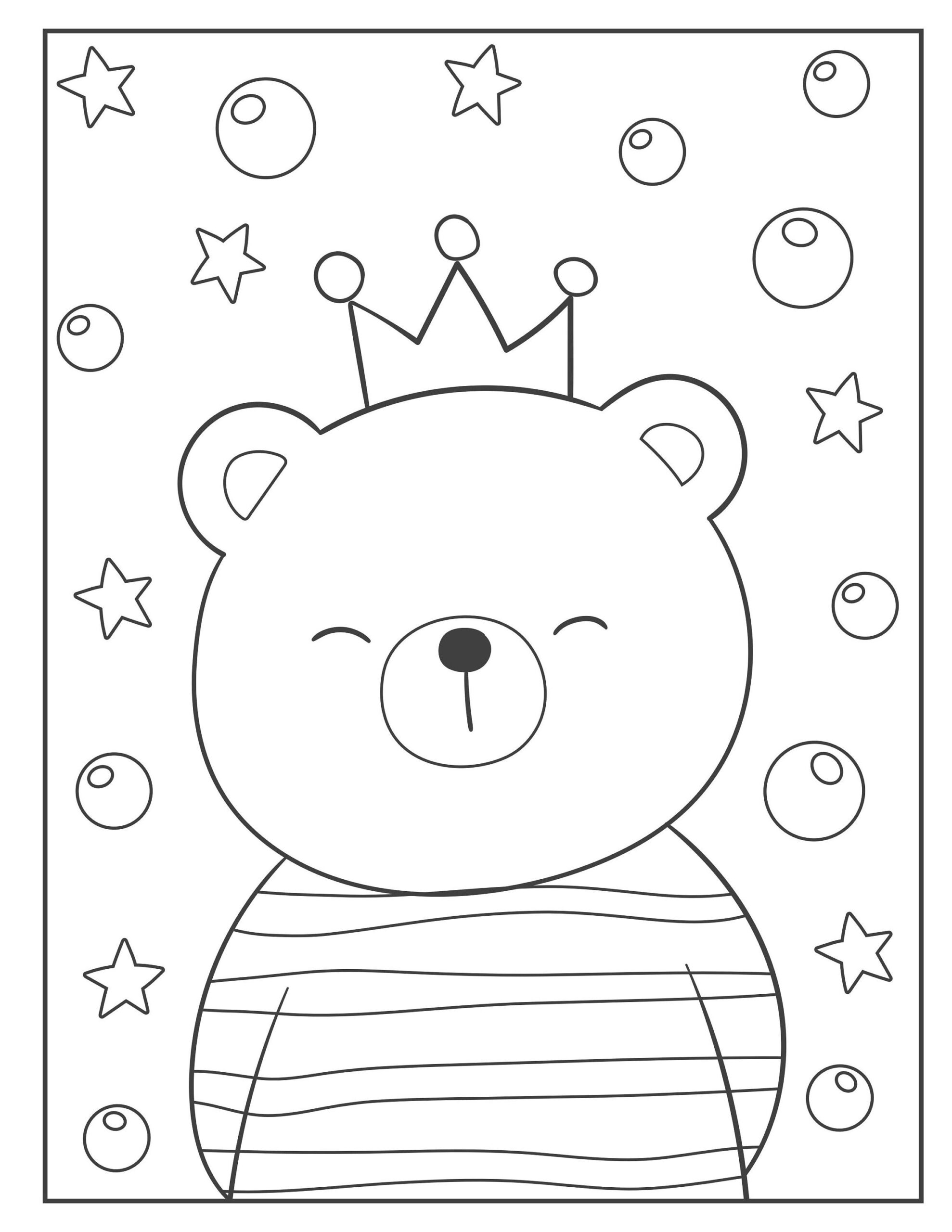 21 Bear Coloring Pages Etsy Israel