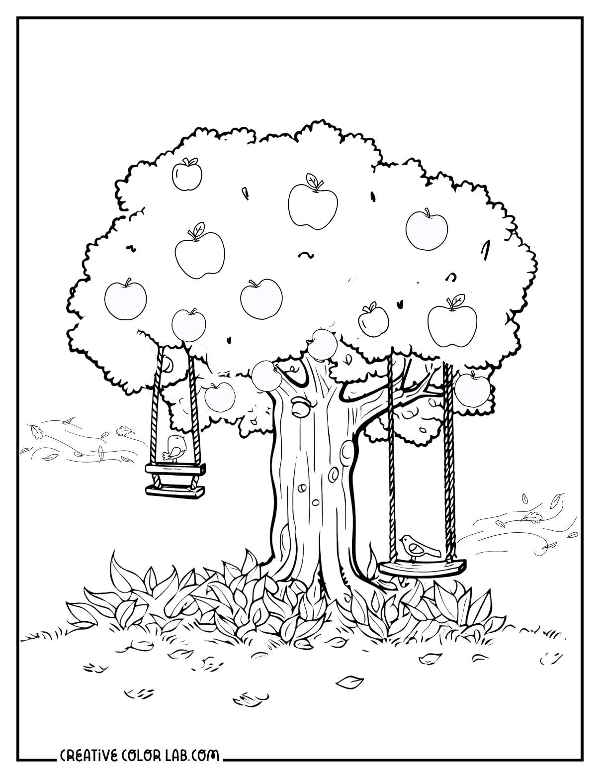 24 Apple Tree Coloring Pages Free PDF Printables