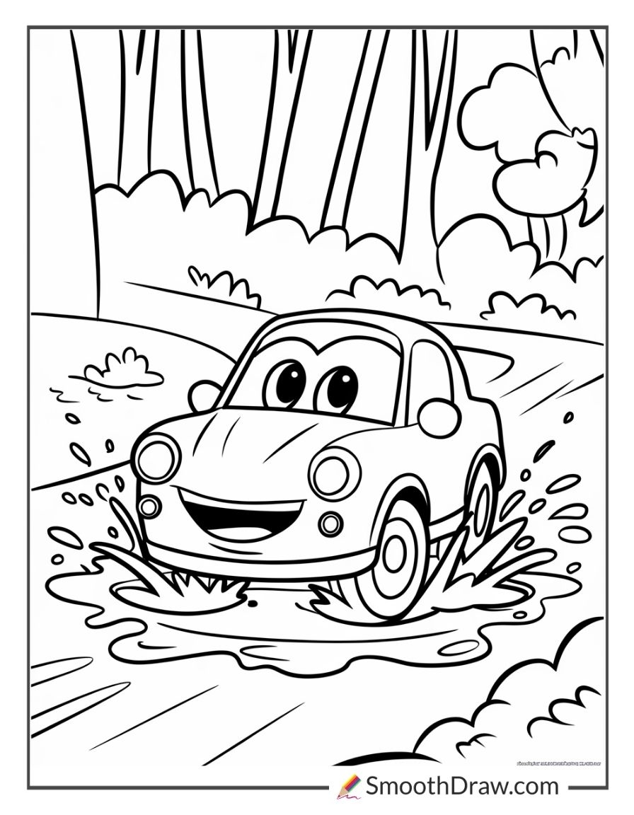printable colouring pages cars