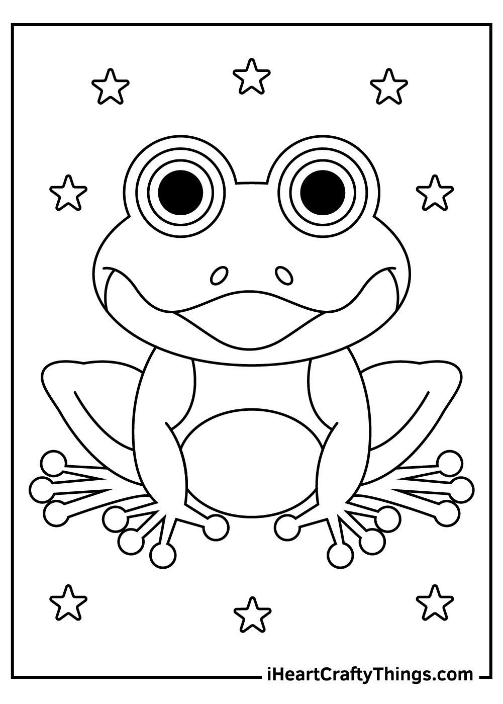 frog pictures to color