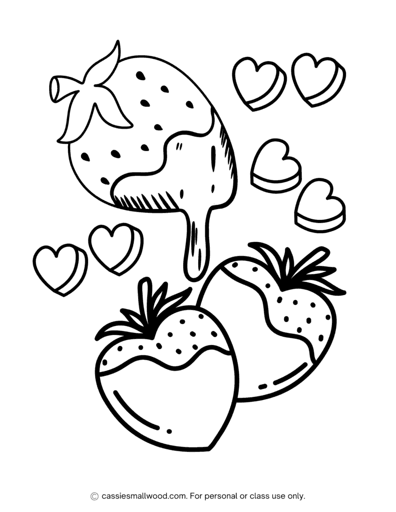 coloring pages for strawberry