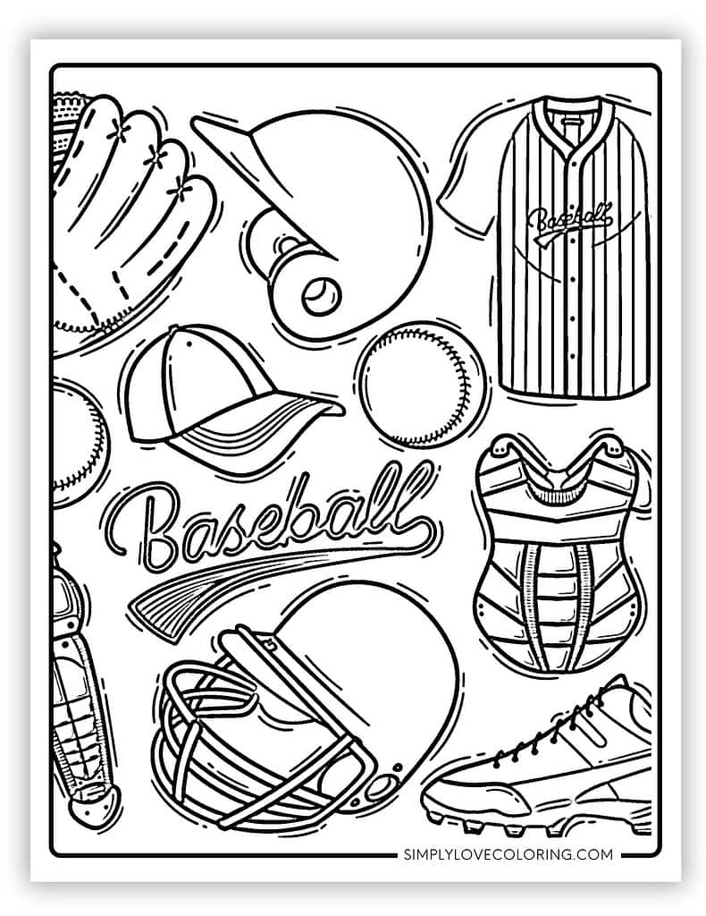 baseball coloring pages printable baseball coloring pages printable
