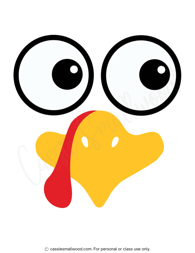 large printable turkey template pdf
