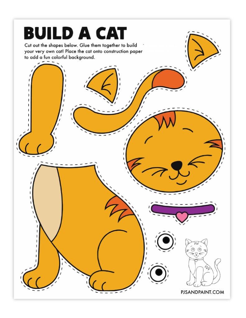 31 Free Printable Cut And Paste Projects Pjs And Paint