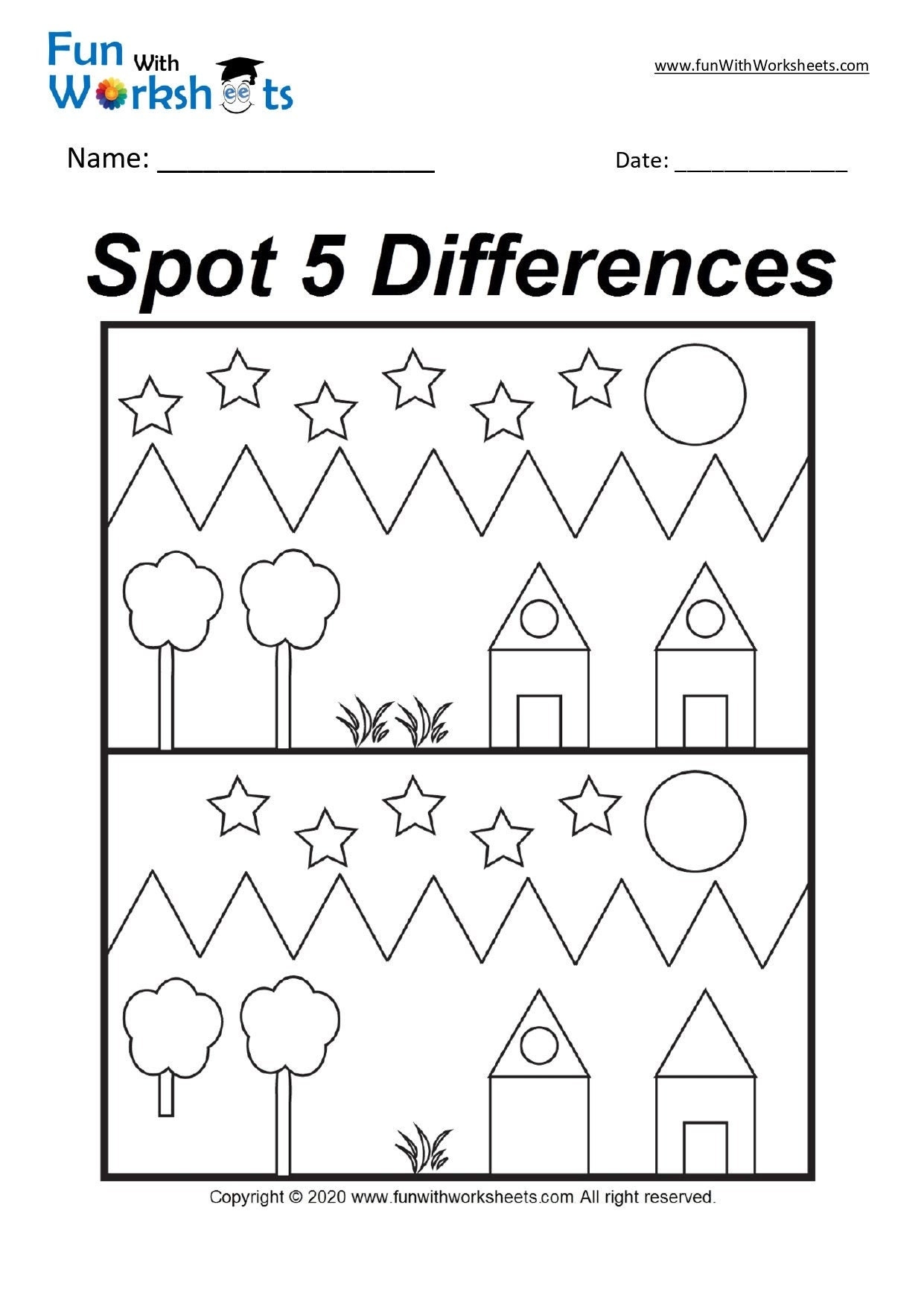 spot the difference printable