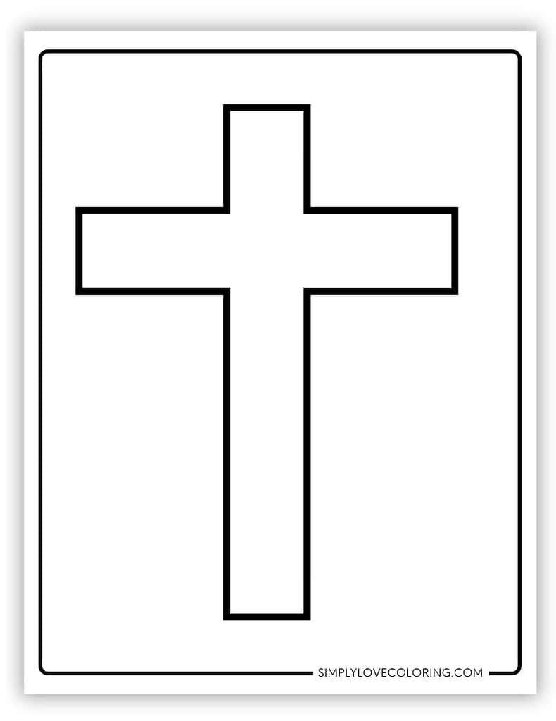 printable cross template pdf