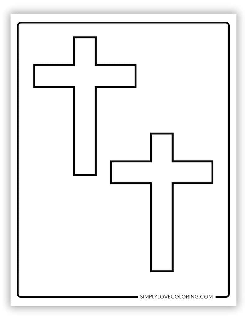 free printable cross template