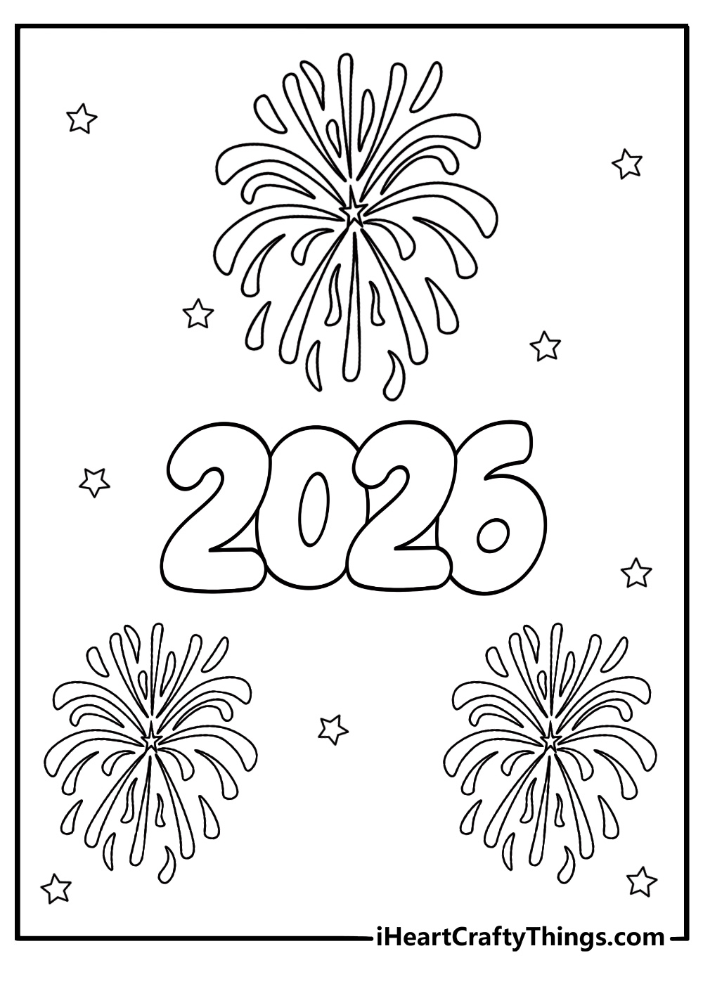 new years coloring sheets