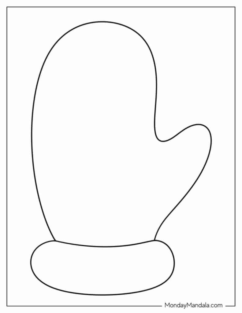 printable mitten template