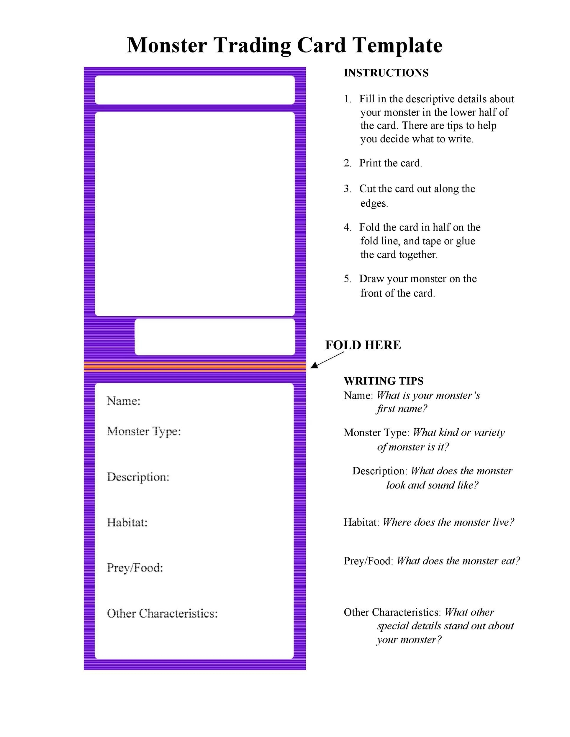 33 Free Trading Card Templates Baseball Football Etc TemplateLab
