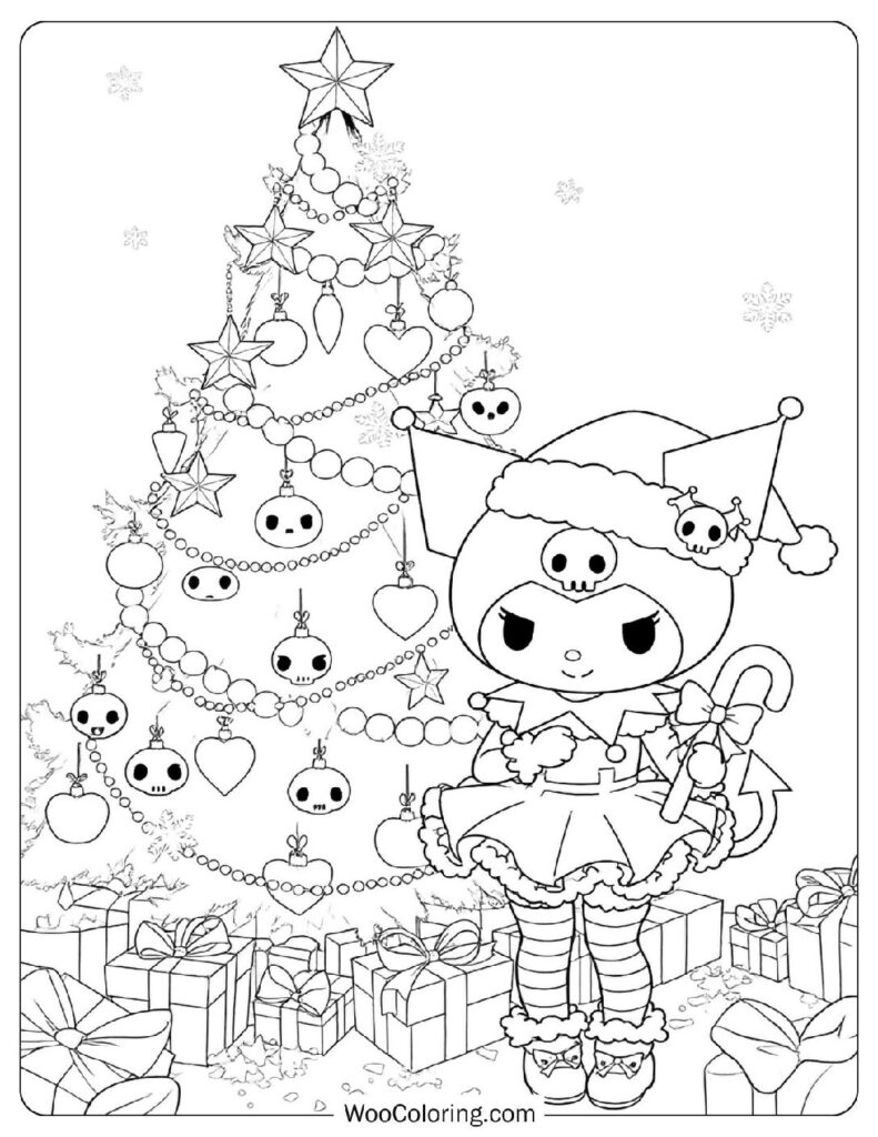 kuromi coloring pages printable