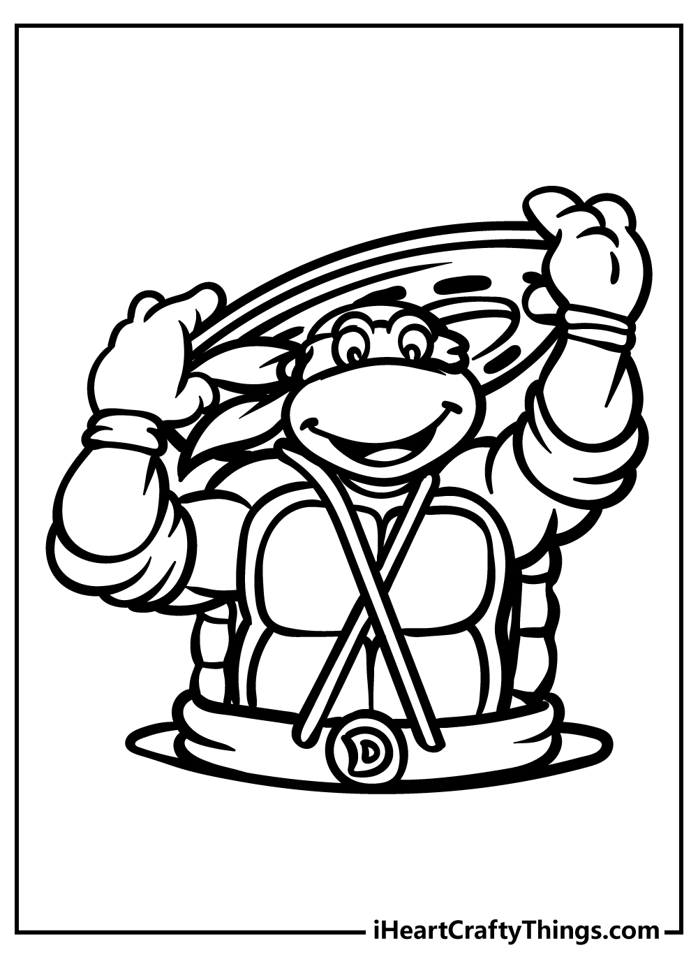 ninja turtle printable coloring pages