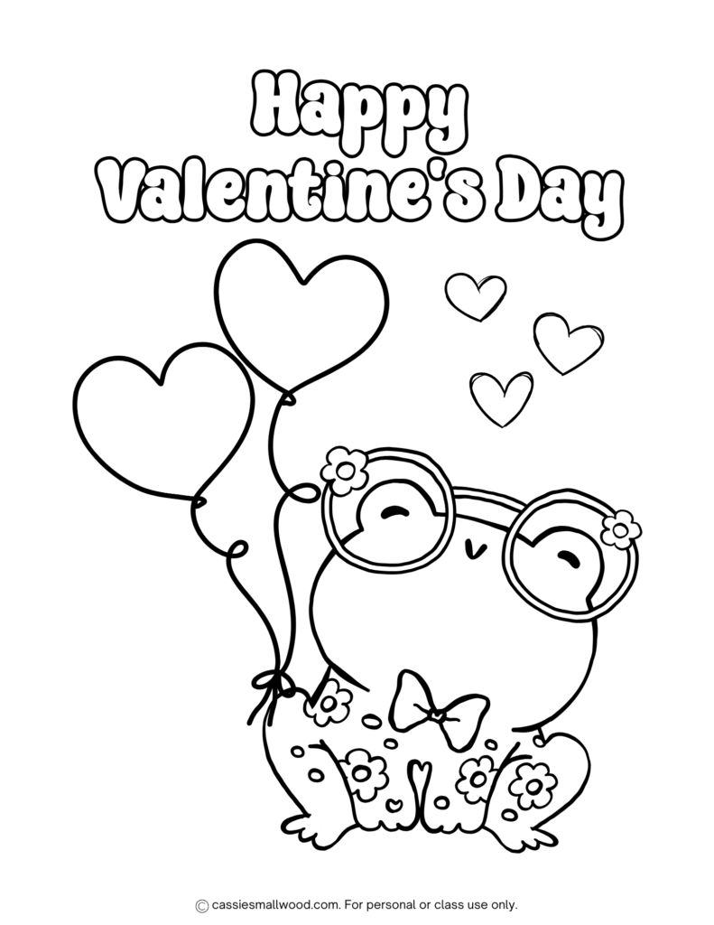 36 CUTE Valentine Coloring Pages Cassie Smallwood