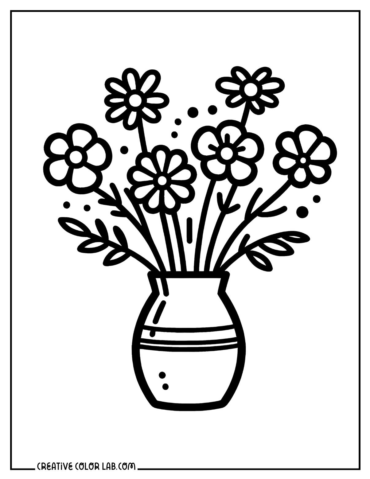 coloring pictures of flowers printable
