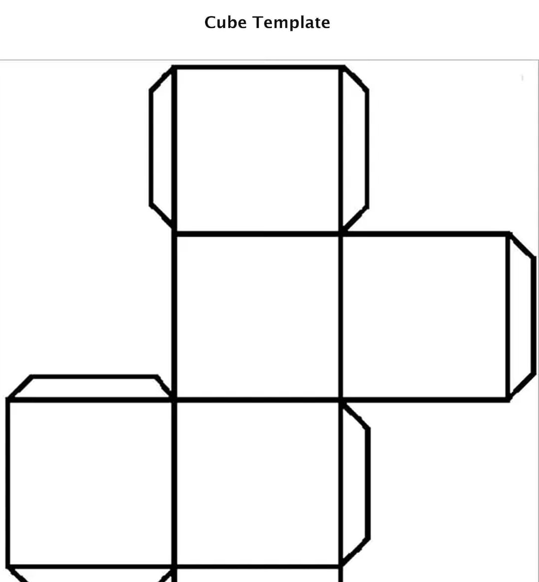 cube template printable