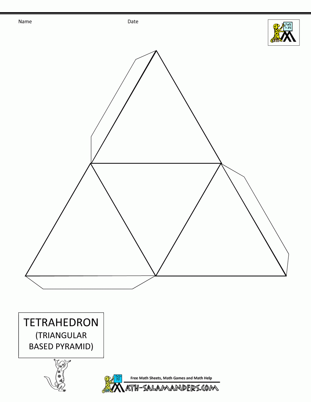 3d Geometric Shapes Nets