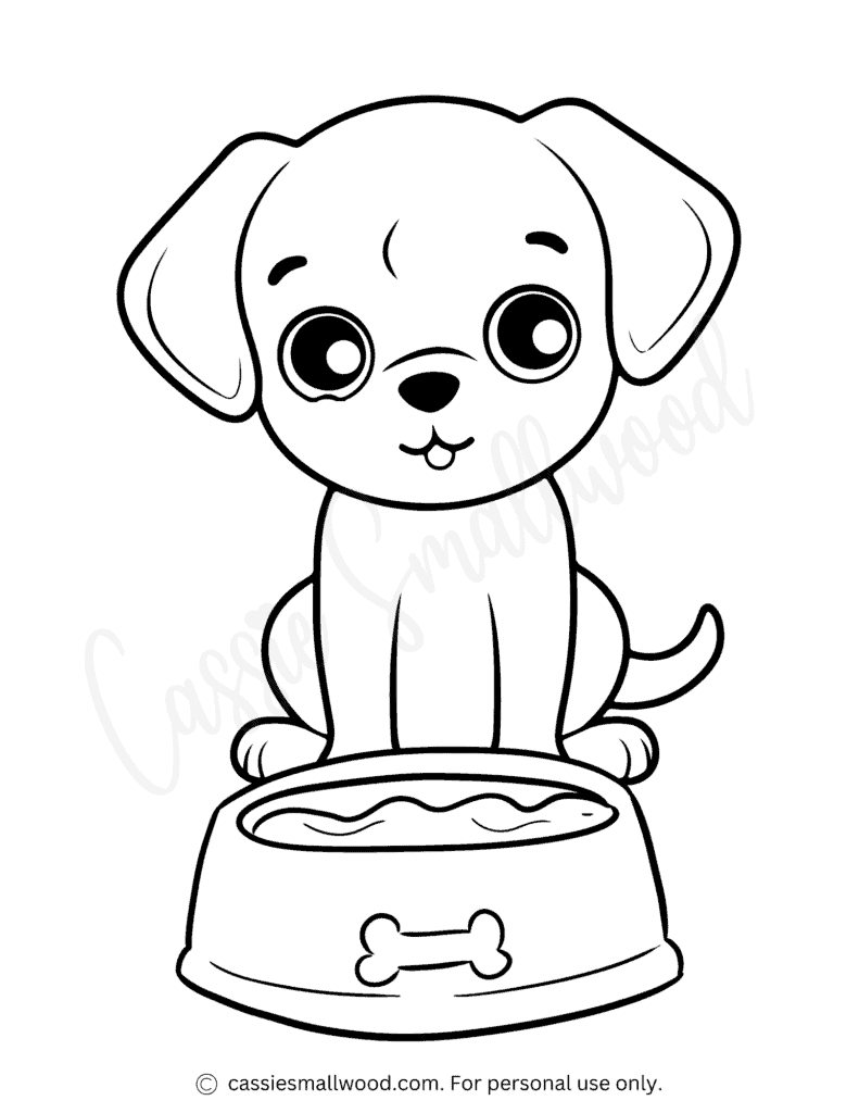 cute dog coloring pages