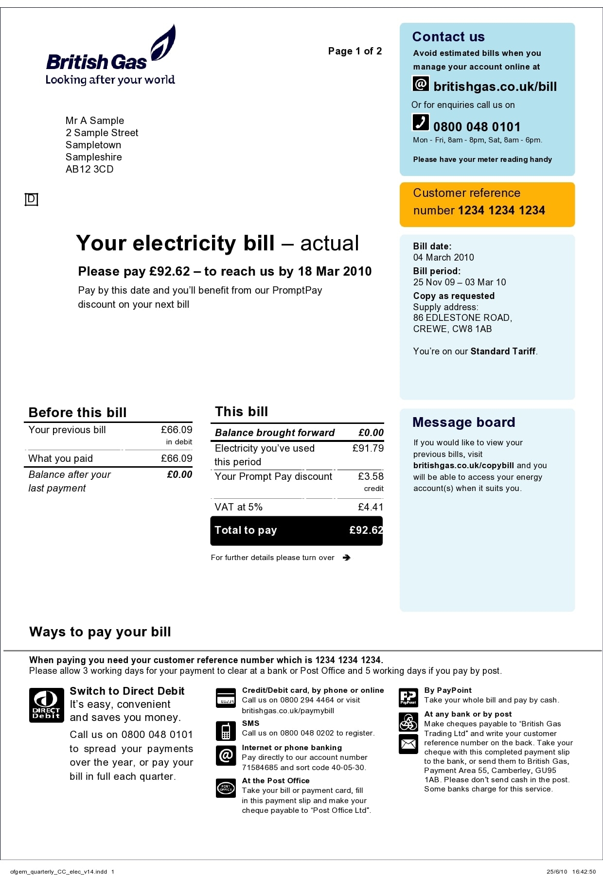 printable editable blank utility bill template