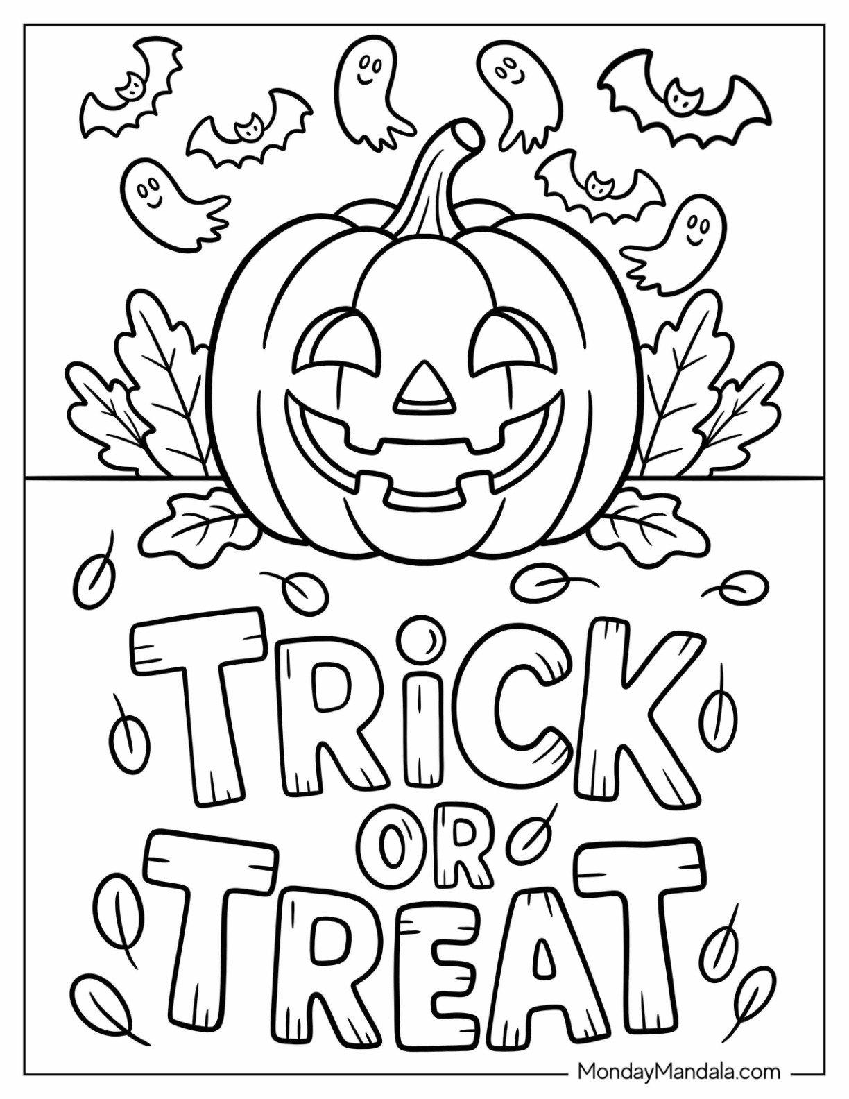 40 Jack O Lantern Coloring Pages Free PDF Printables 