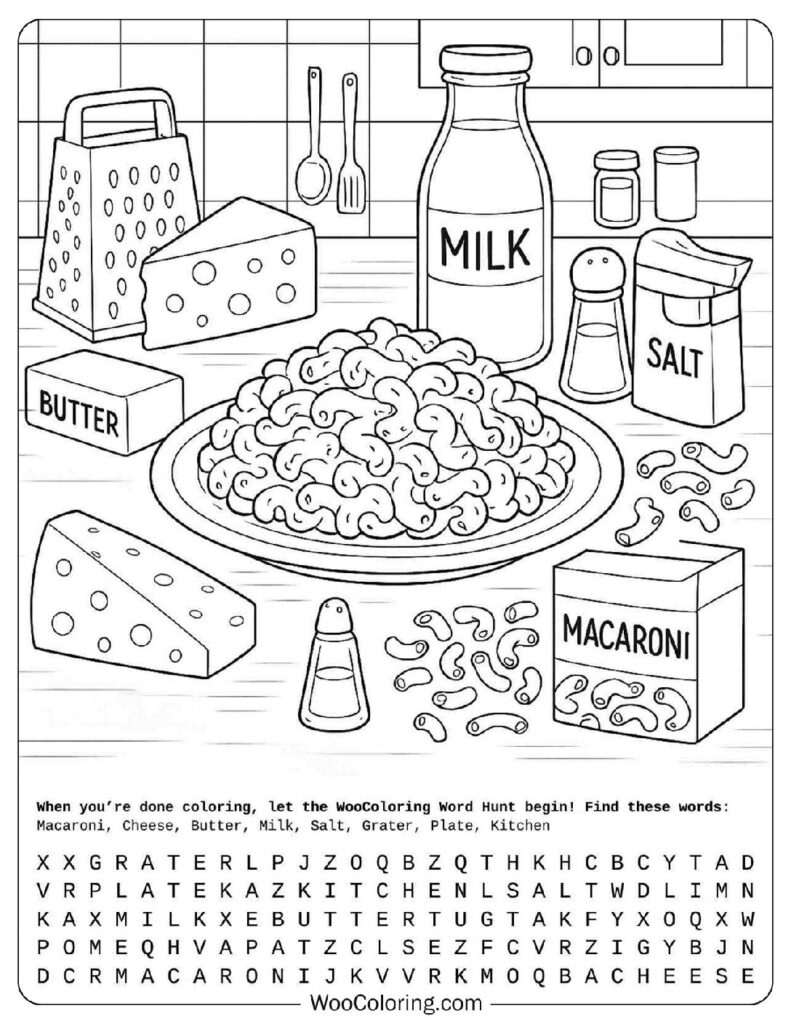 food coloring pages printable pdf