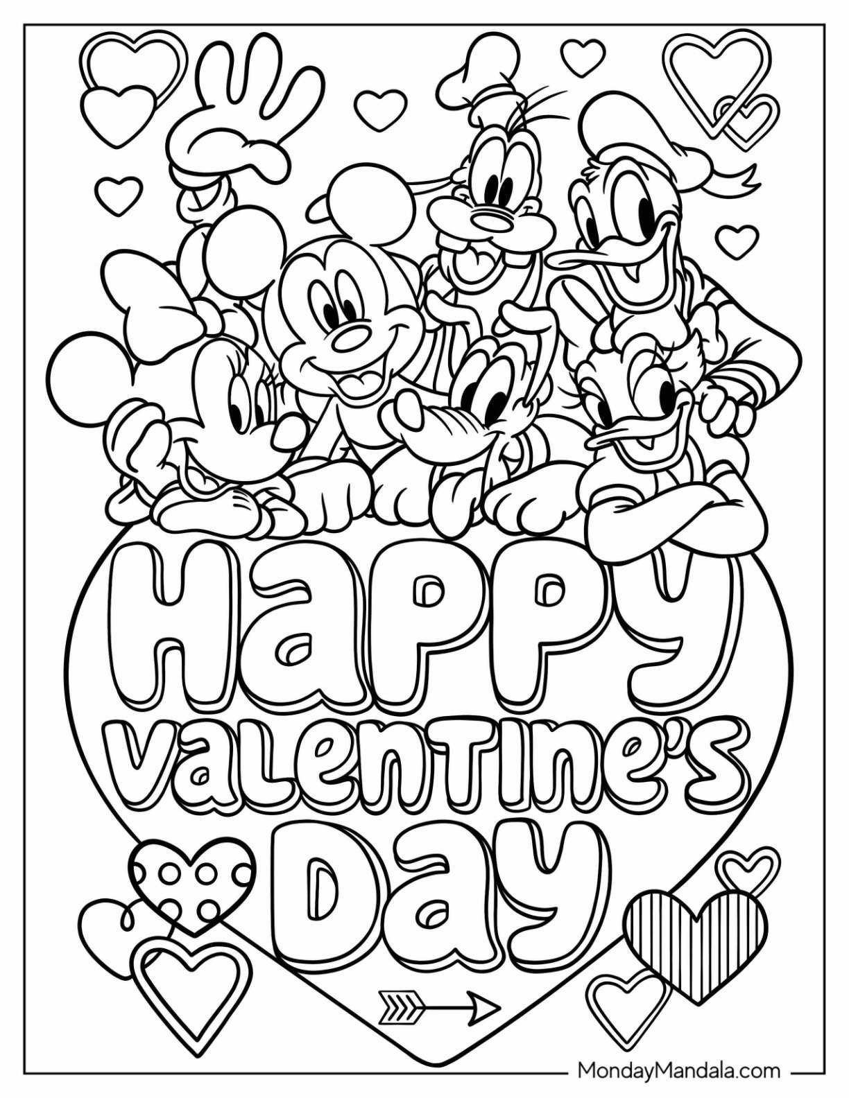free printable valentines coloring pages