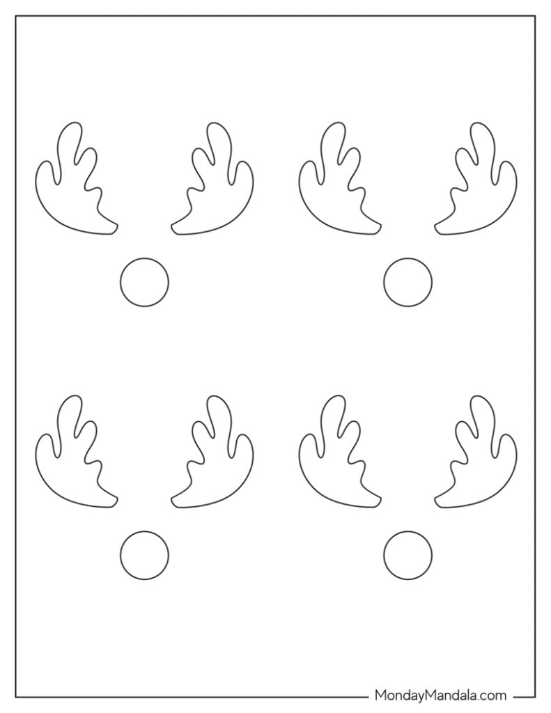 42 Reindeer Templates Free PDF Printables 